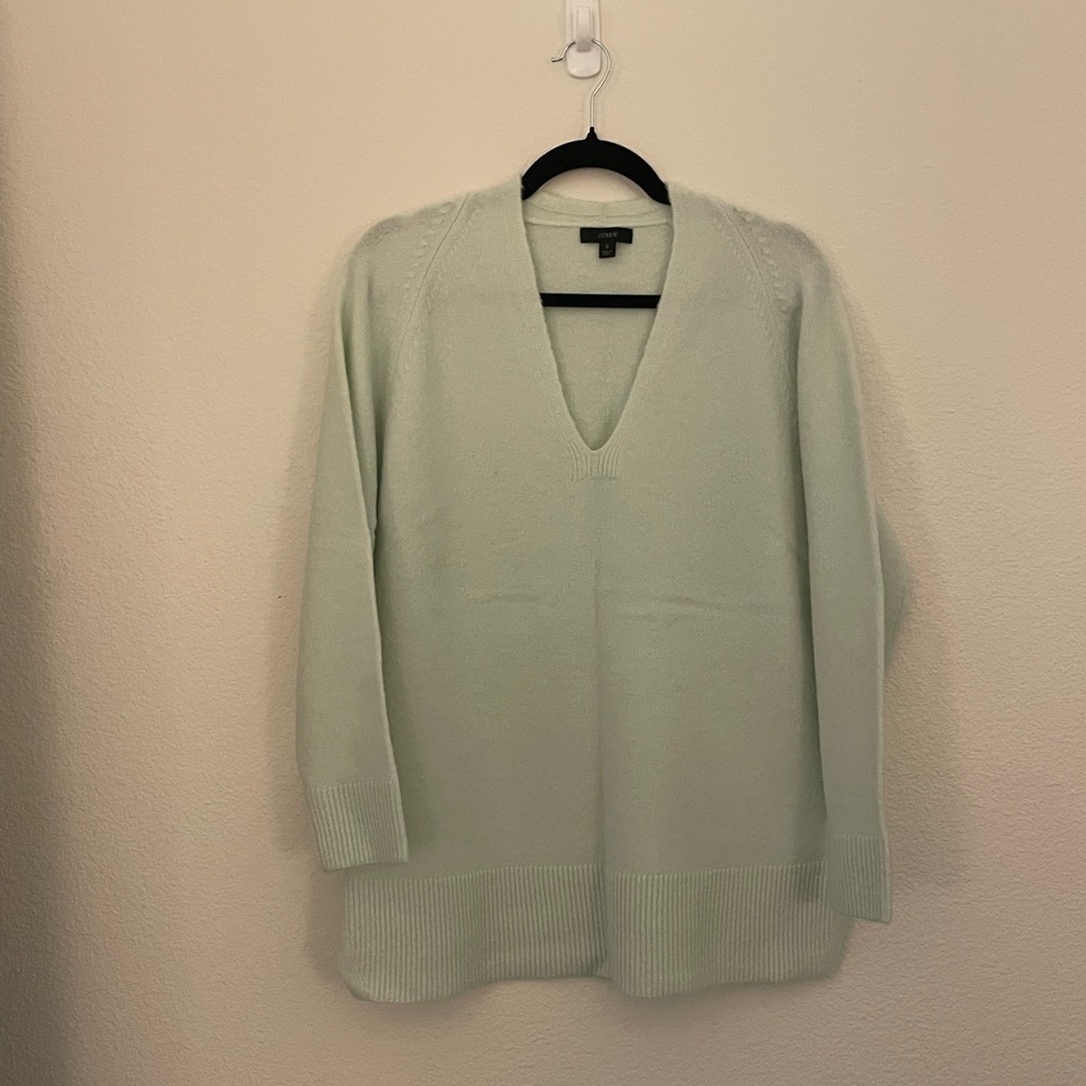 J Crew Mint Wool Blend Sweater